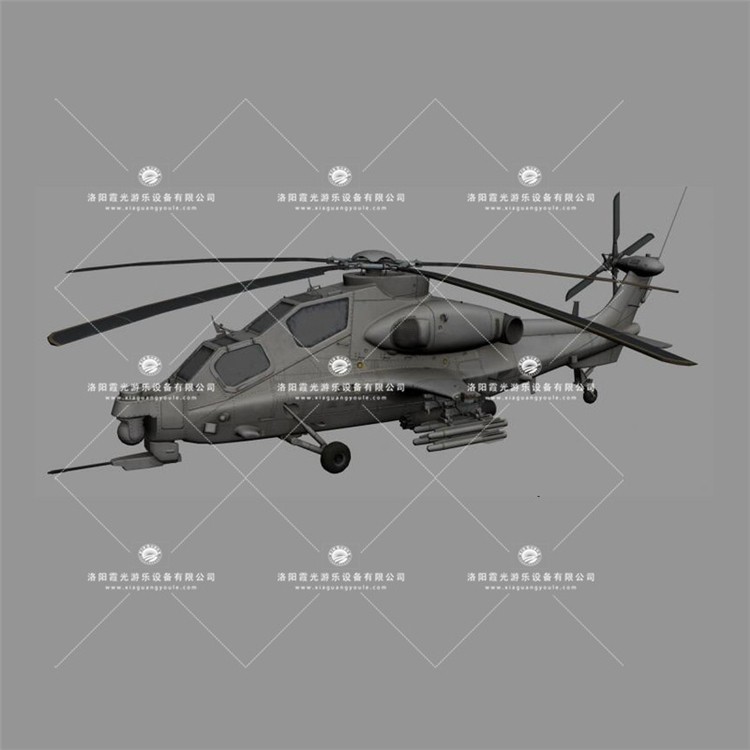 华南热作学院武装直升机3D模型